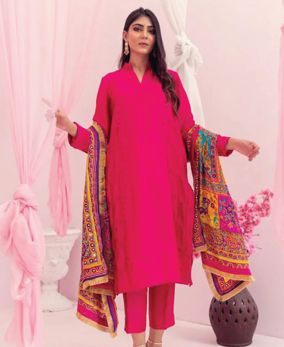 Anita by SARAH Z blocked-print dupatta with kora dabka and kiran embroidery . A wedding occasion luxury pure silk formal ensemble for women