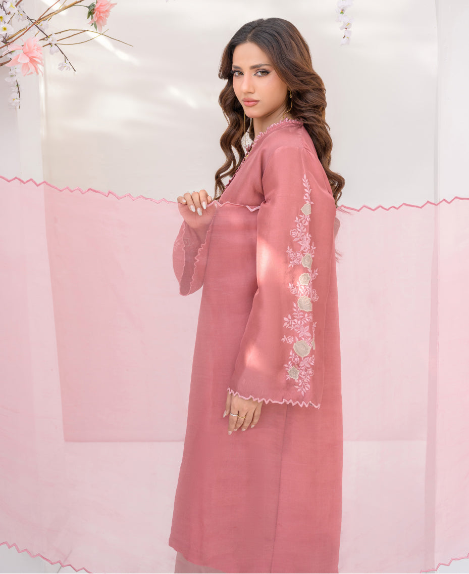 Women silk festive dress 